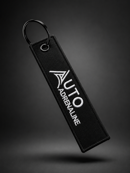 Auto Adrenaline Jet Tag Keychain | Embroidered JDM Keyring