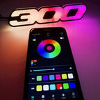 RGB Chrysler 300 Emblem LED Badge — Bluetooth Color-Chasing Light for Chrysler 300