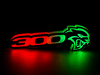 RGB Chrysler 300 Hellcat Emblem LED Badge — Bluetooth Color-Chasing Light for Chrysler 300
