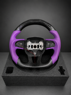 Custom Carbon Fiber Steering Wheel for Mopar - Purple