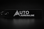 Auto Adrenaline Jet Tag Keychain | Embroidered JDM Keyring