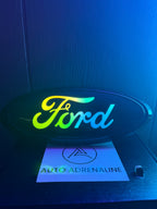 RGB Ford F-150 Emblem LED Badge — Bluetooth Color-Chasing Light