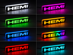 RGB HEMI EMBLEM LED Badge — Bluetooth Color-Chasing Light