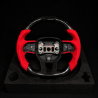 Custom Red Carbon Fiber Steering Wheel for Mopar