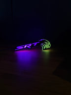 RGB SRT Hellcat Emblem LED Badge — Bluetooth Color-Chasing Light for Dodge Challenger & Charger Hellcat
