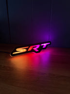 RGB SRT Grille Badge LED Emblem — Bluetooth Color-Chasing Light for Dodge SRT Vehicles