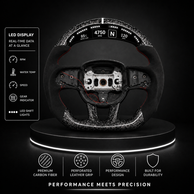 Custom Carbon Fiber Steering Wheel for Mopar