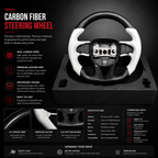 Custom Carbon Fiber Steering Wheel for Mopar – White