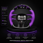 Custom Carbon Fiber Steering Wheel for Mopar - Purple