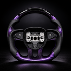 Custom Purple Forged Carbon Fiber Steering Wheel For mopar