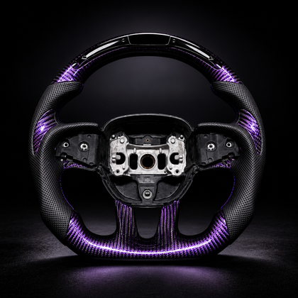 Custom Purple Forged Carbon Fiber Steering Wheel For mopar