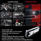 RGB 392 Emblem LED Badge — Bluetooth Color-Chasing Light for Dodge 392