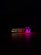 RGB Scat Pack Emblem LED Badge with Bee — Bluetooth Color-Chasing Light for Dodge Challenger & Charger Scat Pack