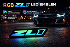 RGB ZL1 Emblem LED Badge — Bluetooth Color-Chasing Light for Chevy Camaro ZL1