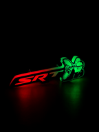 RGB SRT Super Bee Emblem LED Badge — Bluetooth Color-Chasing Light for Dodge Challenger & Charger