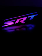 RGB SRT Grille Badge LED Emblem — Bluetooth Color-Chasing Light for Dodge SRT Vehicles