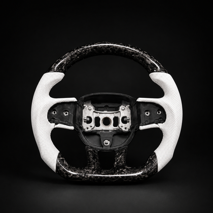 Custom Black Forged Carbon Fiber Steering Wheel For Mopar
